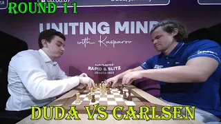 Jan-Krzysztof Duda vs Magnus Carlsen || SuperUnited Blitz 2023 - R12