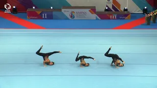 Ines Nossa, Laura Veloso & Maria Duarte (POR) - 2023 ACRO EAGC silver medallists, 12 - 18