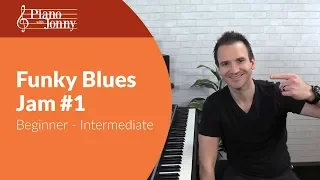 Funky Blues Jam #1!  Beginner - Intermediate Piano Lesson / Quick Tip by Jonny May