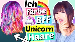 ich färbe BFF Unicorn Haare!! 🌈🦄 | ViktoriaSarina