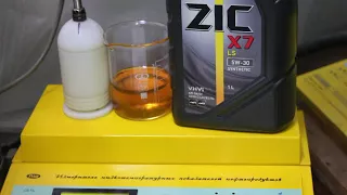 Масло ZIC X7 LS 5w-30 SYNTHETIC проверка CCS при.. -30гр.