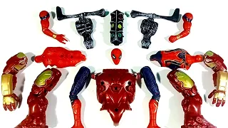 Assembling Marvel's Hulk Buster Vs Spider-Man vs Siren head Avengers Toys