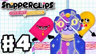 Snipperclips - Gameplay Walkthrough Part 4 - Party Mode! Cut It Out, Together! (Nintendo Switch)