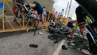 2021 Tulsa Tough Blue Dome Criterium - Category 1/2 - Last Lap Crash