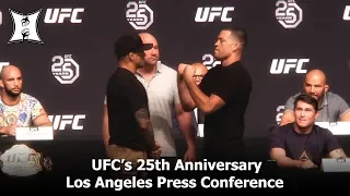 UFC’s 25th Anniversary LA Press Conference: McGregor vs Nurmagomedov, Poirier vs Diaz + More!