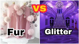 Fur vs Glitter|Glitter vs Fur|Which is your favourite| Choose One (Pick one)#cute #challenge#Choose