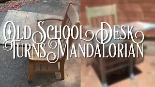 Old School Desk Repairs with The Mandalorian Theme | Elegant Upgrades