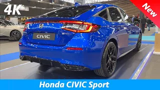 Honda Civic (Sport) 2023 - FULL In-depth review in 4K | Exterior - Interior, Cargo, 2.0 e:HEV 184 HP