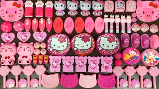 PINK HELLO KITTY Slime! Mixing Random Things into GLOSSY Slime ! Satisfying Slime Videos #522