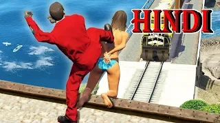 [HINDi] GTA 5 Comedy Scenes | best funny grand theft auto 5 scenes