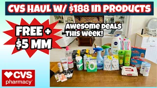 CVS HAUL/ some awesome deals! I got $188 in products and some CRTs are back😍/ Learn CVS Couponing