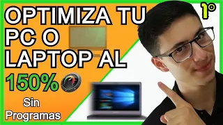 Como LIMPIAR OPTIMIZAR Y ACELERAR PC SIN PROGRAMAS WINDOWS | 10 | 8 | 8.1 | 7 | XP (Parte 1)| 2023|