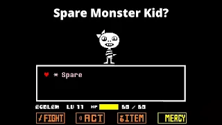 What Happens If You Spare Monster Kid On Genocide?