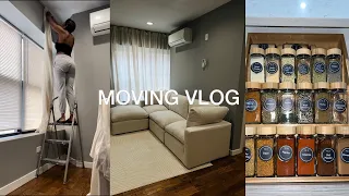 Moving Vlog 3 | My Furniture Arrived + New Kitchen Items + Using A Track System For My Curtains