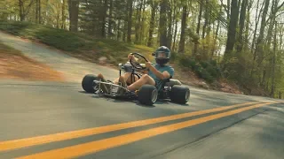 STICK SHIFT GO KART RIPS! 200cc 5 Speed Shifter Kart Build