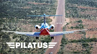 The PC-24 returns! First Ever Road Landing (no Runway!) in the Australian Outback.
