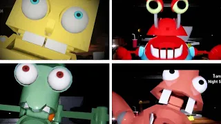 Five nights at the Krusty Krab - All Jumpscares