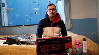 teclado redragon S107 Combo mousepad + Mouse - Unboxing + Reviews & Test