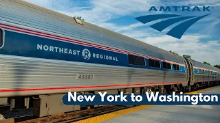 TRIP REPORT A train from New York to Washington DC - the northeast regional Amtrak train