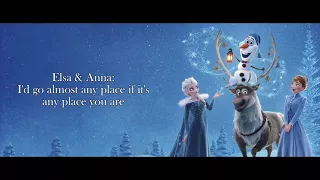 When We're Together Instrumental Sing with Elsa - Olaf's Frozen Adventure | Winnie Su (Cover)