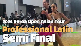 2024 koreaopen dance asian tour pro latin I semifinal 코리아오픈 아시안투어 프로라틴 준결승