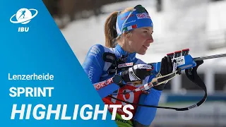 IBU CUP 21/22 Lenzerheide Women Sprint Highlights