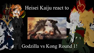 Heisei Kaiju React To Godzilla vs Kong ocean fight/Round 1