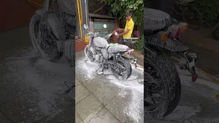Top Class Washing At Detailing Bull Agra 🔥New Bike for PPF❤️❤️#hunter #royalenfield #thar #scorpio