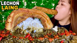 CRISPY LECHON KAWALI & SPICY LAING MUKBANG | COOKING & EATING | FILIPINO FOOD MUKBANG PHILIPPINES