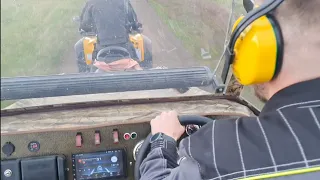 Аэролодка тащит прицеп и квадроцикл по полю / Видео отзыв покупателя аэролодки