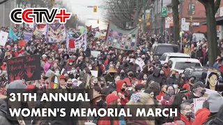 Canadians March for Remembering Murdered, Missing Indigenous Women at Memorial March