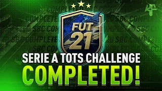 Serie A TOTS Challenge #1 SBC Completed - Tips & Cheap Method - Fifa 21