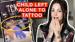 Tiktok's Blindfold Tattoo Artist is Teaching Her 12 Year Old To Tattoo