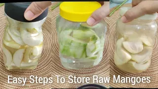 3 Tarah Se Hare Aam Store Kren Pure Saal Bhar, 3 Types of preserved raw mangoes @helpmemaa