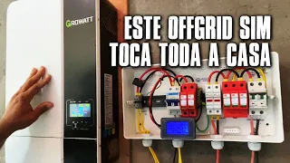 Esta Energia Solar OFF GRID SIM, TOCA A CASA TODA 100% Livre da Concessionária