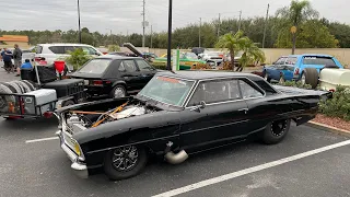 Stefan Rossi's 1966 Chevy II Nova Crashes at Sick Week 2022