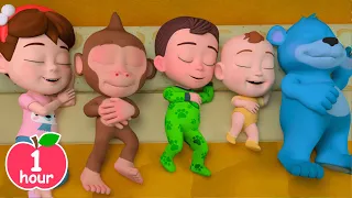 [1 HOUR] Ten In The Bed Song - Newborn Baby songs - Nursery Rhymes & Kids Songs