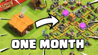 My 1 Month Progress in Clash of Clans!