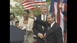 President Clinton in Providence, Rhode Island (1996)