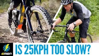 E-Bike Gravel Road Climbing Comparison | Is A 25Kph Limit Too Slow?