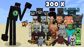Savage Eye (Minecraft Dungeons) vs 300 of Every Minecraft Mobs - Minecraft Mob Battle