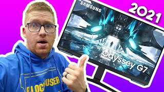 THE BEST GAMING MONITOR MONEY CAN BUY? (The 28" 2021 Samsung Odyssey 4K 144hz G70A)