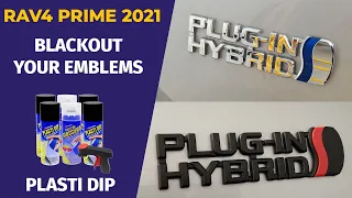How I Plastidip my RAV4 Prime emblems - 2021 Toyota RAV4 Prime XSE