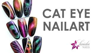 CAT EYE GELS ❀ beautiful and fast Nail Designs (Saida Nails Nail Art)