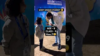 😮Most Unique Student in Allen Winter Camp ❄️🏕️ | Must Watch..!! #allen #kota #school #education