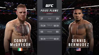 UFC 2 PS4 Conor MrGregor vs Dennis Bermudez