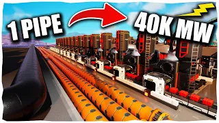 How To Turn 600 Oil into 40,000MW With Turbo Fuel in Satisfactory U8