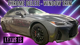 Vinyl Wrap Window Trim - Lexus IS