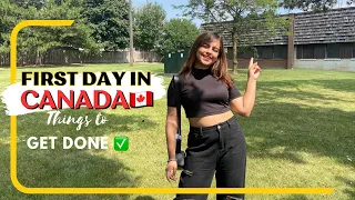 My First Day in Canada🇨🇦Vlog | Things to get done on your first day | Manvi Gangwani