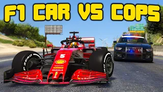 F1 Car Robs Banks In GTA 5 RP